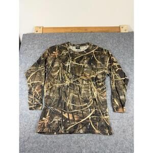 Vintage 90s Hunting Camo Longsleeve Pocket T Shirt XL Realtree Style Nature